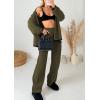 imagePRETTYGARDEN Lounge Sets for Women Fall 2026 Loungewear 2 Piece Outfits Cardigan Sweaters Track Suit Matching Winter ClothingKhaki Green