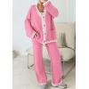 imagePRETTYGARDEN Lounge Sets for Women Fall 2026 Loungewear 2 Piece Outfits Cardigan Sweaters Track Suit Matching Winter ClothingPink
