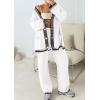 imagePRETTYGARDEN Lounge Sets for Women Fall 2026 Loungewear 2 Piece Outfits Cardigan Sweaters Track Suit Matching Winter ClothingWhite