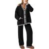 imagePRETTYGARDEN Lounge Sets for Women Fall 2026 Loungewear 2 Piece Outfits Cardigan Sweaters Track Suit Matching Winter ClothingBlack