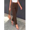 imagePRETTYGARDEN Womens Dress Pants Summer 2026 Work Clothes Tapered High Waisted Trousers Slacks Pockets Business Casual OutfitsBrown