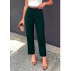 imagePRETTYGARDEN Womens Dress Pants Summer 2026 Work Clothes Tapered High Waisted Trousers Slacks Pockets Business Casual OutfitsDark Green