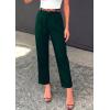 imagePRETTYGARDEN Womens Dress Pants Summer 2026 Work Clothes Tapered High Waisted Trousers Slacks Pockets Business Casual OutfitsDark Green