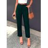 imagePRETTYGARDEN Womens Dress Pants Summer 2026 Work Clothes Tapered High Waisted Trousers Slacks Pockets Business Casual OutfitsDark Green