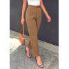 imagePRETTYGARDEN Womens Dress Pants Summer 2026 Work Clothes Tapered High Waisted Trousers Slacks Pockets Business Casual OutfitsKhaki
