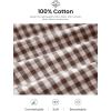 imagePRETTYGARDEN Womens Wide Leg Gingham Lounge Pants Summer 2026 Casual Plaid Trousers Spring Y2K Clothes Comfy Pajama BottomsBrown Plaid