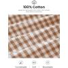 imagePRETTYGARDEN Womens Wide Leg Gingham Lounge Pants Summer 2026 Casual Plaid Trousers Spring Y2K Clothes Comfy Pajama BottomsKhaki Plaid