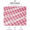 imagePRETTYGARDEN Womens Wide Leg Gingham Lounge Pants Summer 2026 Casual Plaid Trousers Spring Y2K Clothes Comfy Pajama BottomsPink Plaid