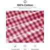 imagePRETTYGARDEN Womens Wide Leg Gingham Lounge Pants Summer 2026 Casual Plaid Trousers Spring Y2K Clothes Comfy Pajama BottomsRed Plaid