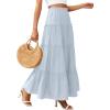 imagePRETTYGARDEN Boho Maxi Skirts for Women Trendy Summer 2026 Spring Long Flowy A Line Tiered Skirt Beach Vacation Clothes DressLight Blue