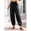 imagePRETTYGARDEN Womens 2026 Summer Casual Pants High Waisted Loose Wide Leg Palazzo Pockets Lounge Beach Travel Trousers OutfitsBlack