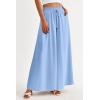 imagePRETTYGARDEN Womens 2026 Summer Wide Leg Palazzo Pants High Waisted Flowy Pockets Trendy Casual Lounge Boho Beach TrousersBlue