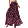 Floral Black Rose Red