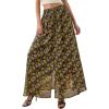 Floral Brown Light Green