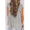 imagePRETTYGARDEN Boho Floral Tank Tops for Women Shirred Straps Pleated Summer Casual Sleeveless Shirts Tops Beach BlousesWhite