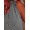 imagePRETTYGARDEN Sleeveless Sweater Tops for Women 2026 Summer Dressy Ribbed Tank Tops Spring Business Casual Work Shirts BlousesGrey