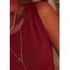 imagePRETTYGARDEN Sleeveless Sweater Tops for Women 2026 Summer Dressy Ribbed Tank Tops Spring Business Casual Work Shirts BlousesRed