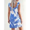 imagePRETTYGARDEN Sundresses for Women 2026 Boho Floral Summer Dresses Ruffle Cap Sleeve Short A Line Mini Beach Vacation DressWhite Blue Floral