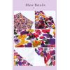 imagePRETTYGARDEN Womens Ditzy Floral Print Midi Skirt Boho Elastic High Waist Long Skirts for Women Trendy High Low HemQwhite Purple