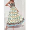 imagePRETTYGARDEN Womens Floral Maxi Dress Boho Casual 2026 Summer Spaghetti Strap Smocked Sleeveless Flowy Beach Vacation DressesApricot