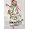 imagePRETTYGARDEN Womens Floral Maxi Dress Boho Casual 2026 Summer Spaghetti Strap Smocked Sleeveless Flowy Beach Vacation DressesApricot