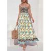 imagePRETTYGARDEN Womens Floral Maxi Dress Boho Casual 2026 Summer Spaghetti Strap Smocked Sleeveless Flowy Beach Vacation DressesApricot
