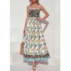 imagePRETTYGARDEN Womens Floral Maxi Dress Boho Casual 2026 Summer Spaghetti Strap Smocked Sleeveless Flowy Beach Vacation DressesApricot