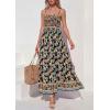 imagePRETTYGARDEN Womens Floral Maxi Dress Boho Casual 2026 Summer Spaghetti Strap Smocked Sleeveless Flowy Beach Vacation DressesBlack