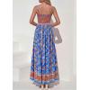 imagePRETTYGARDEN Womens Floral Maxi Dress Boho Casual 2026 Summer Spaghetti Strap Smocked Sleeveless Flowy Beach Vacation DressesBlue