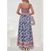 imagePRETTYGARDEN Womens Floral Maxi Dress Boho Casual 2026 Summer Spaghetti Strap Smocked Sleeveless Flowy Beach Vacation DressesDark Blue