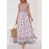 imagePRETTYGARDEN Womens Floral Maxi Dress Boho Casual 2026 Summer Spaghetti Strap Smocked Sleeveless Flowy Beach Vacation DressesPink