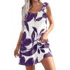White Purple Floral