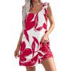 White Red Floral