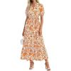 Floral White Orange