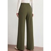 image:imagePRETTYGARDEN Palazzo Pants for Women 2026 Spring Dressy High Waisted Wide Leg Work Pants Fall Casual Flowy Lounge TrousersArmy Green