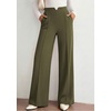 image:imagePRETTYGARDEN Palazzo Pants for Women 2026 Spring Dressy High Waisted Wide Leg Work Pants Fall Casual Flowy Lounge TrousersArmy Green