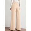 image:imagePRETTYGARDEN Palazzo Pants for Women 2026 Spring Dressy High Waisted Wide Leg Work Pants Fall Casual Flowy Lounge TrousersBeige