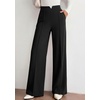 image:imagePRETTYGARDEN Palazzo Pants for Women 2026 Spring Dressy High Waisted Wide Leg Work Pants Fall Casual Flowy Lounge TrousersBlack
