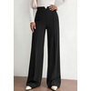 image:imagePRETTYGARDEN Palazzo Pants for Women 2026 Spring Dressy High Waisted Wide Leg Work Pants Fall Casual Flowy Lounge TrousersBlack