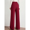 image:imagePRETTYGARDEN Palazzo Pants for Women 2026 Spring Dressy High Waisted Wide Leg Work Pants Fall Casual Flowy Lounge TrousersBurgundy