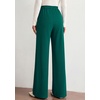 image:imagePRETTYGARDEN Palazzo Pants for Women 2026 Spring Dressy High Waisted Wide Leg Work Pants Fall Casual Flowy Lounge TrousersDark Green