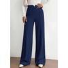 image:imagePRETTYGARDEN Palazzo Pants for Women 2026 Spring Dressy High Waisted Wide Leg Work Pants Fall Casual Flowy Lounge TrousersNavy Blue