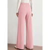 image:imagePRETTYGARDEN Palazzo Pants for Women 2026 Spring Dressy High Waisted Wide Leg Work Pants Fall Casual Flowy Lounge TrousersPink