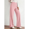 image:imagePRETTYGARDEN Palazzo Pants for Women 2026 Spring Dressy High Waisted Wide Leg Work Pants Fall Casual Flowy Lounge TrousersPink