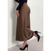 image:imagePRETTYGARDEN Womens 2026 Fall Fashion Maxi Long Skirts Trendy Silk Satin High Waisted A Line Mermaid Business Casual OutfitsBrown