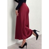 image:imagePRETTYGARDEN Womens 2026 Fall Fashion Maxi Long Skirts Trendy Silk Satin High Waisted A Line Mermaid Business Casual OutfitsBurgundy