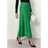 image:imagePRETTYGARDEN Womens 2026 Fall Fashion Maxi Long Skirts Trendy Silk Satin High Waisted A Line Mermaid Business Casual OutfitsGreen