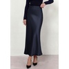 image:imagePRETTYGARDEN Womens 2026 Fall Fashion Maxi Long Skirts Trendy Silk Satin High Waisted A Line Mermaid Business Casual OutfitsRoyal Blue