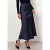 image:imagePRETTYGARDEN Womens 2026 Fall Fashion Maxi Long Skirts Trendy Silk Satin High Waisted A Line Mermaid Business Casual OutfitsRoyal Blue