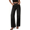 image:imagePRETTYGARDEN Womens Wide Leg Jeans High Waisted Stretchy Baggy Seamed Front Denim Palazzo Pants 2026 Summer Fashion ClothesBlack